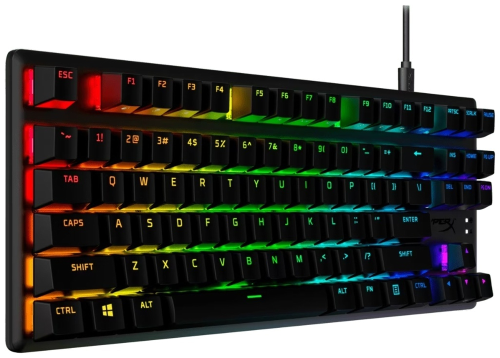 Клавиатура HyperX Alloy Origins Core PBT HX Red TKL 639N7AA#ABA черный