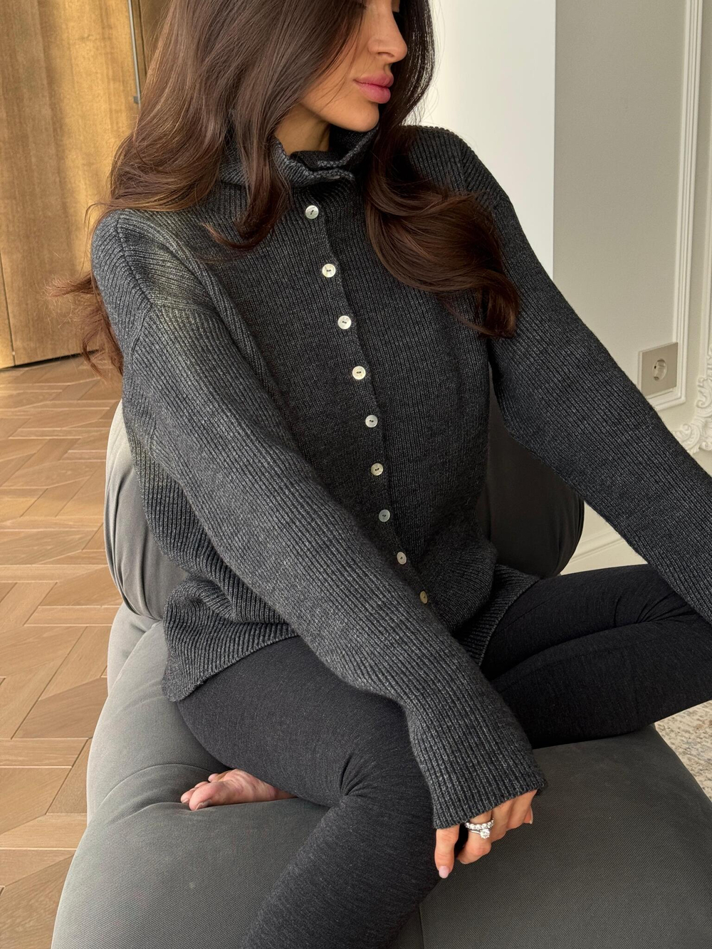 Кардиган на пуговицах