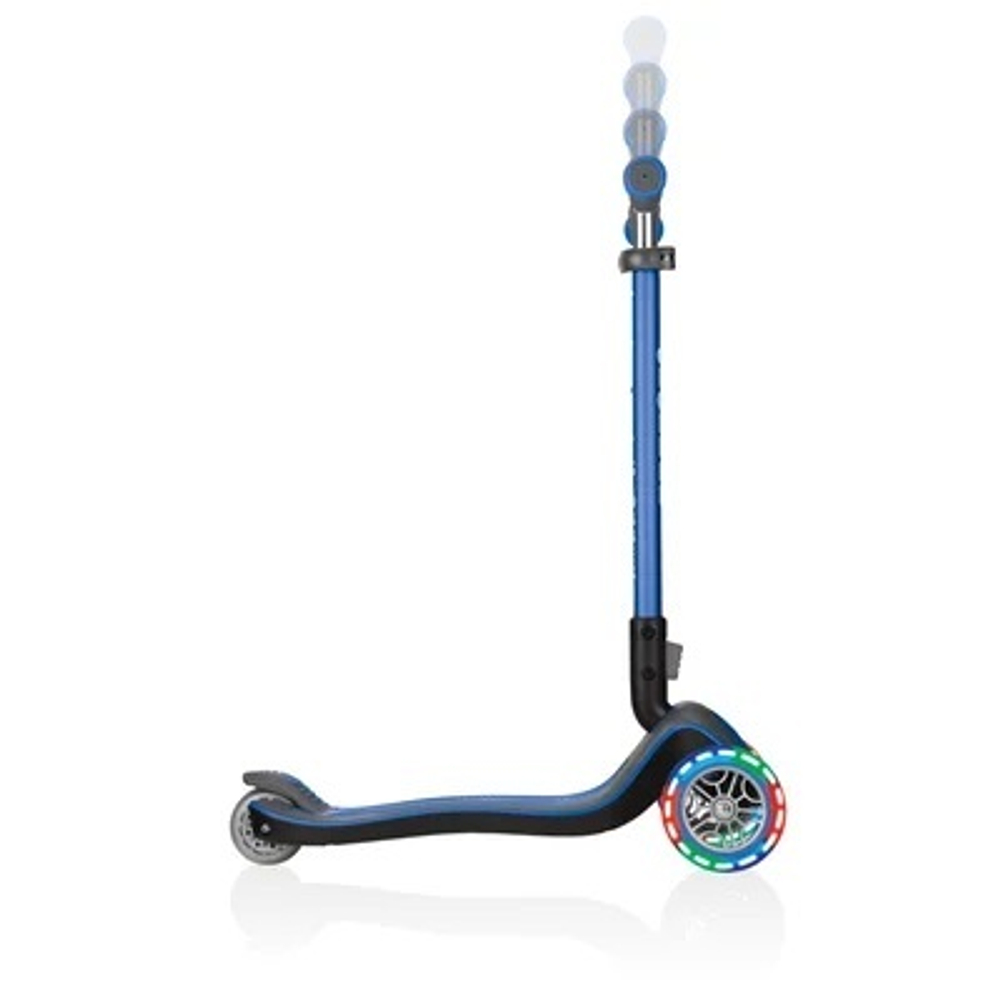 Самокат Globber Elite Deluxe Flash Lights синий