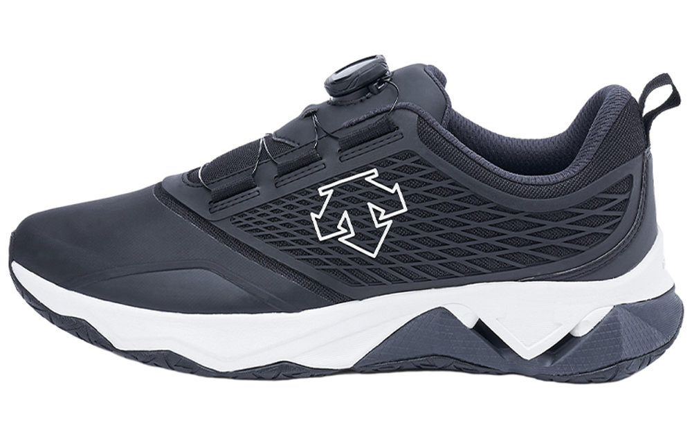 DESCENTE TRAINING Cushioning Abrasion Resistant Breathable Low top Training Shoes Men"s Black