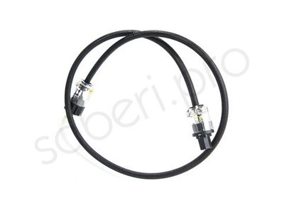 Силовой кабель питания 2х2.0+4.0 экранированный в защитной оболочке для Hi-Fi / Hi-End аудиотехники, длина 1.1 метр