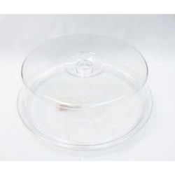 Подставка для торта 34 см h13 см с крышкой пластик P.L. Proff Cuisine