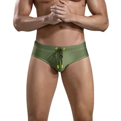 Мужские плавки зеленые Clever Moda MALIBU SWIMSUIT BRIEF 166510