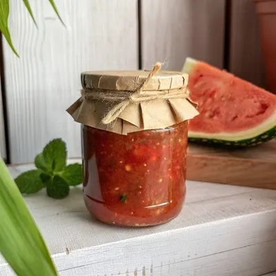Фотография Джем «Арбуз» / 250мл купить в магазине Афлора