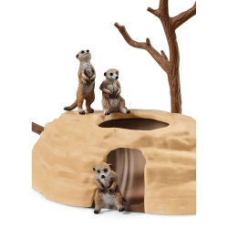 Schleich Дикая жизнь - Встреча с сурикатами 42595 / артикул   42595  / GTIN 4059433573434
