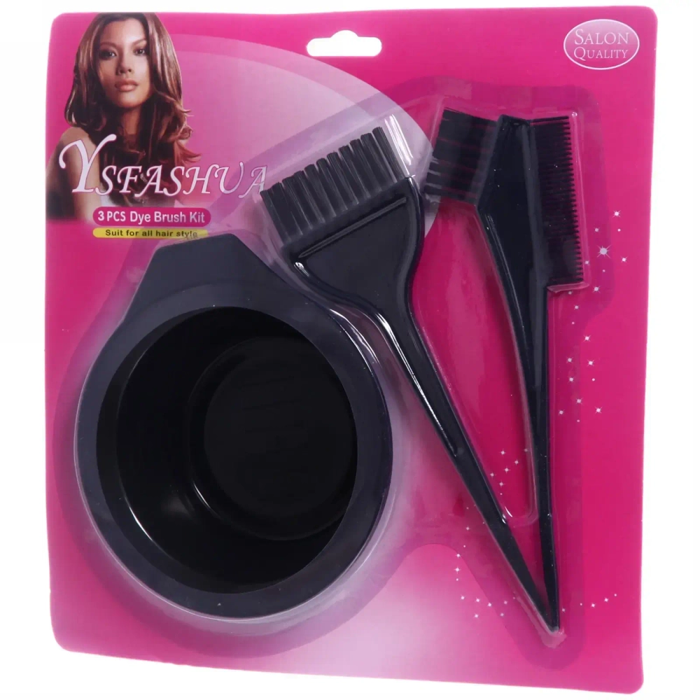 Набор для окрашивания волос - чаша d-13,5 и две кисти●