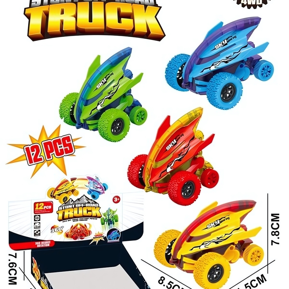 Машина инерционная «Космолёт», 11,5*8,5*7,8 см, вращающаяся 360°, в шоу-боксе, микс