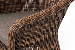 "Равенна" лаунж-зона из искусственного ротанга, цвет коричневый