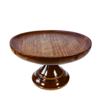 Деревянная тортница, подставка для копкейков и тортов из сибирского кедра 250мм. TR2