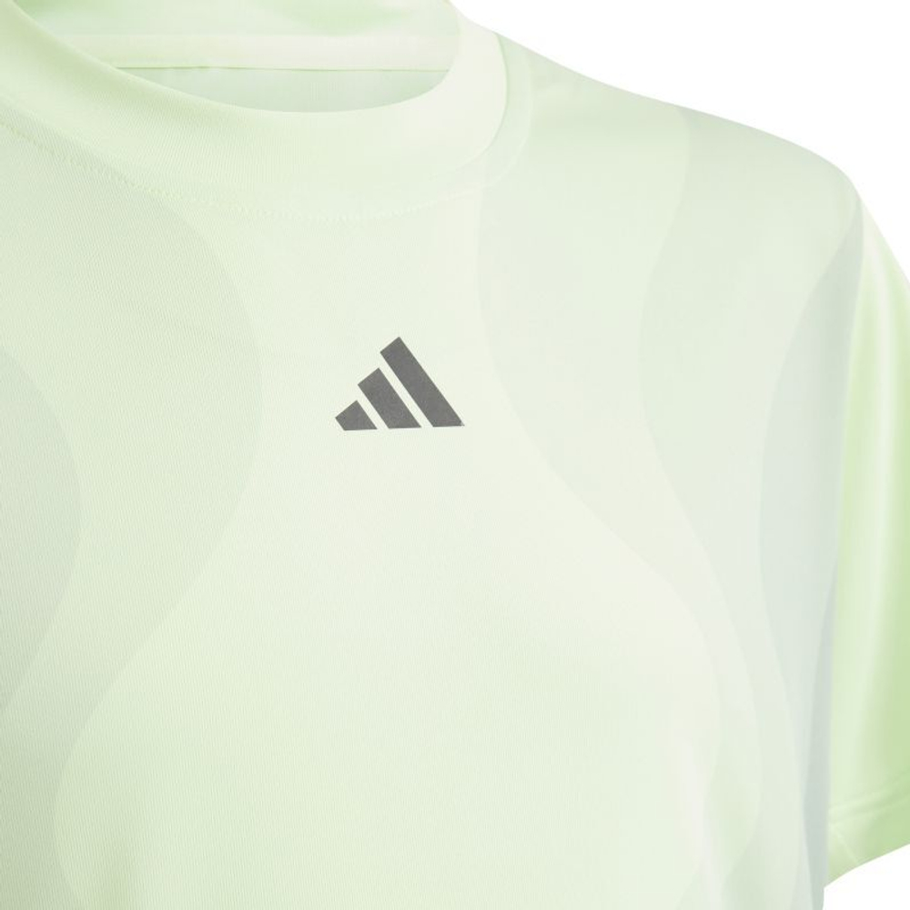 Футболка для мальчика теннисная Adidas Pro Tee Kids - semi green spark
