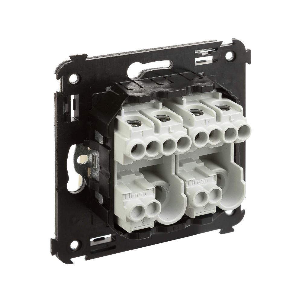 Кнопка двухклавишная в стену, "Avanti", "Ванильная дымка"