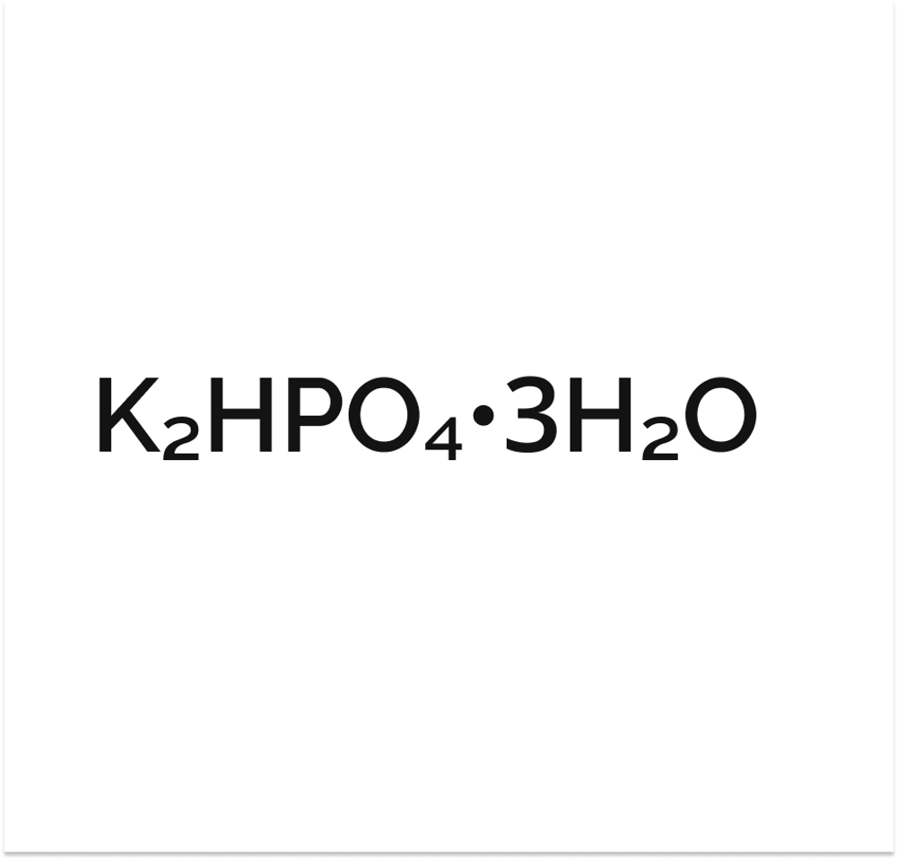 калий фосфорнокислый 2-замещенный 3-водный формула