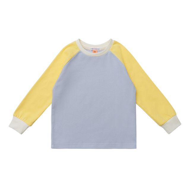 Лонгслив серый/банан