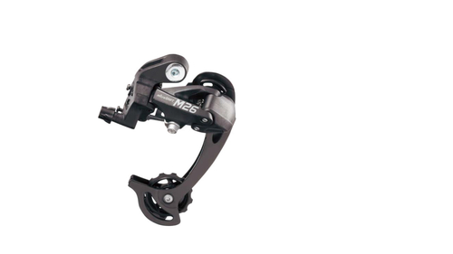 Переключатель задний MicroShift RD-M26L, SGS, 2/3x6/7 скоростей, крепление на болт, черный