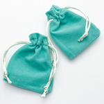 Мешочек бархатный, цвет тиффани, размер 9*12 см, цена за 1 шт