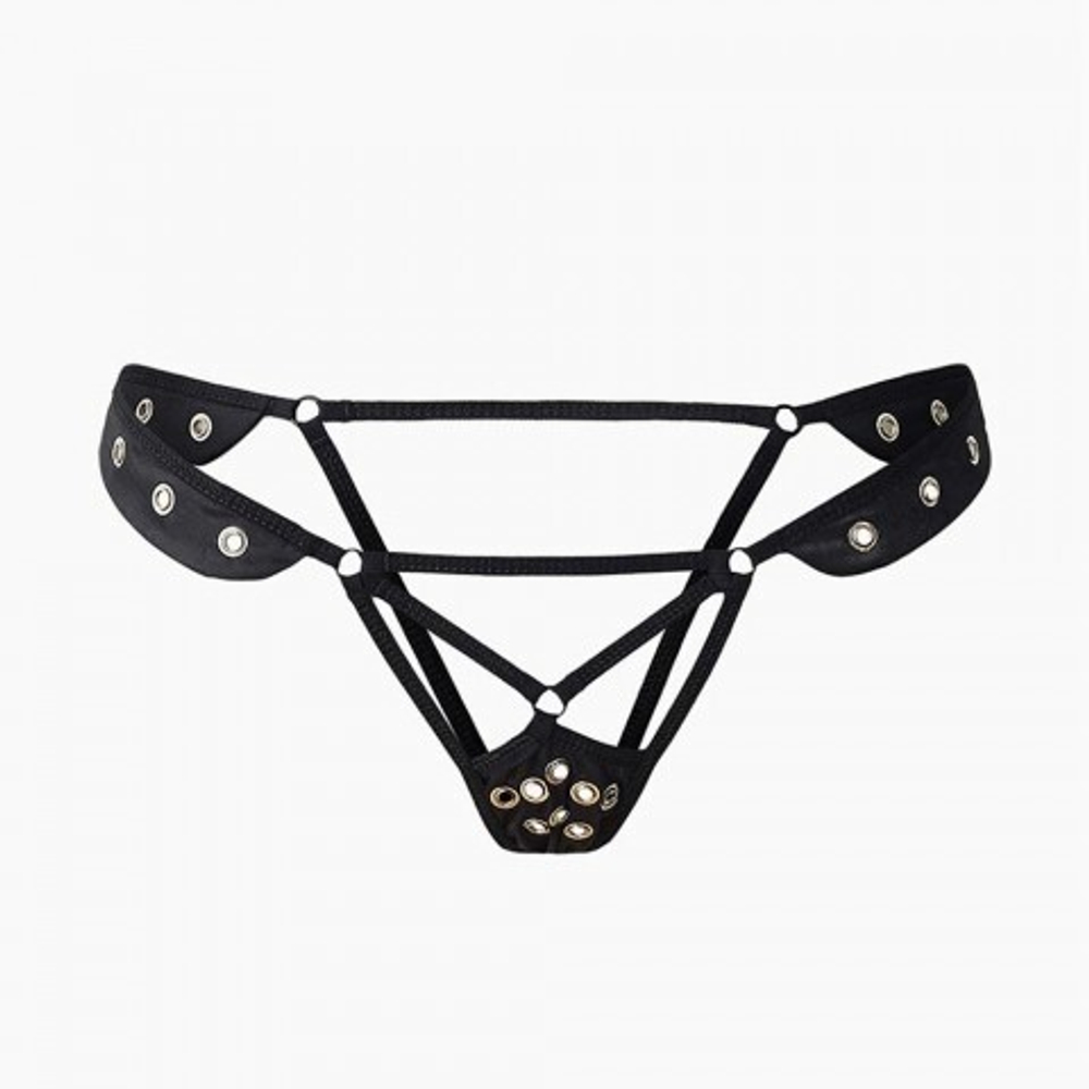 Трусики с доступом и металлическими вставками Le Frivole Easy to love (XS/S, 40-42)