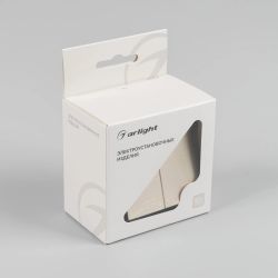 Механизм выключателя двухклавишный самовозвратный SWT-MKR2-PL-GD-V (250V, 10A) (Arlight, -) 049886