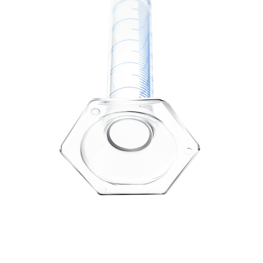 Цилиндр мерный стеклянный с носиком, 25 мл, с шестигранным стеклянным основанием