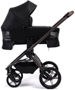 Детская коляска Peppy Monaco Thermo 3 в 1 с автокреслом Rise Black Black