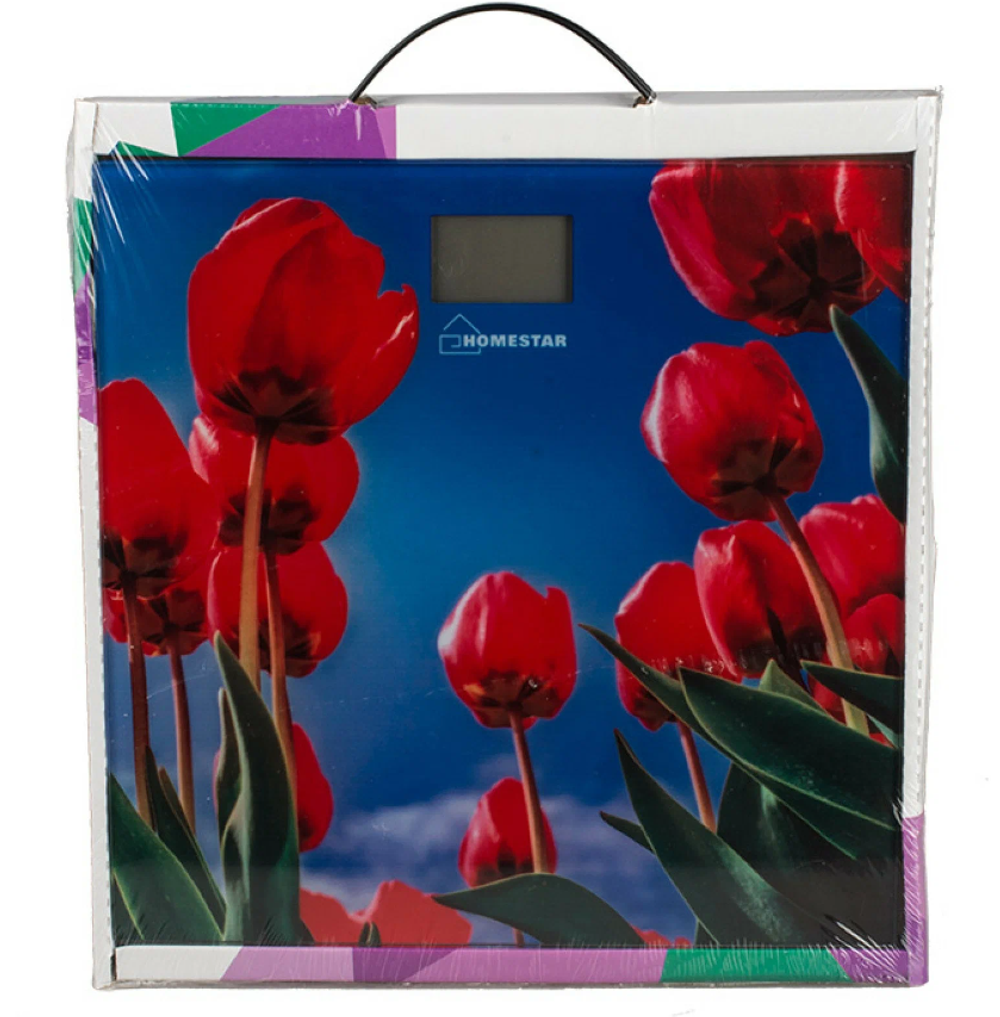 Весы напольные Homestar HS-6001 тюльпаны электронные