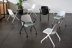 ZEN стул 4 ноги с 2 колесами и 2 ножками складной