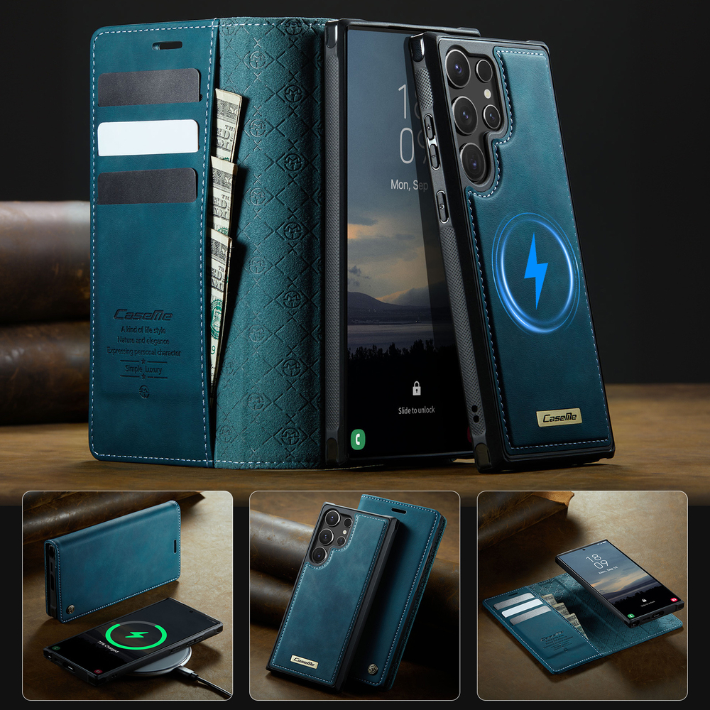 Чехол-кошелек CaseMe 2 in 1 MagSafe Samsung Galaxy S24 Ultra