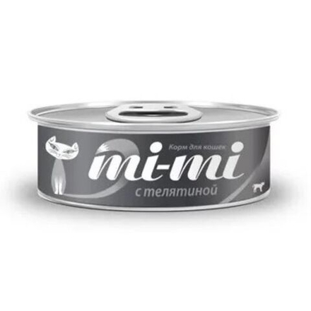 Консервы MI-MI для кошек и котят с телятиной - 80 гр