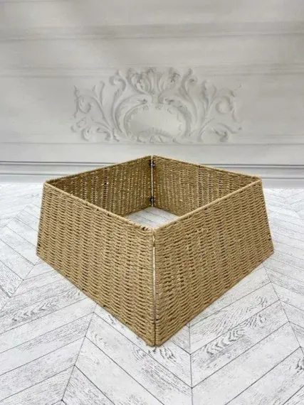 Джутовая корзина под елку 26,5х61х72 см., разборная , Christmas DeLuxe (89816)