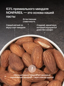 Орехово-шоколадная паста «Миндальное наслаждение», 250г