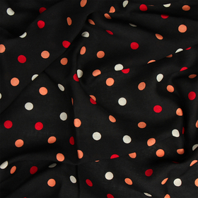 Ткань Штапель плот 90г/м2 100% вискоза шир. 145 см цв. 1 черный