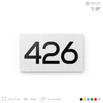 Номер на дверь 426, табличка на дверь для офиса, квартиры, кабинета, аудитории, склада, белая 120х70 мм, Айдентика Технолоджи