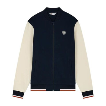 Мужская теннисная кофта Roland Garros Teddy Heritage - navy blue