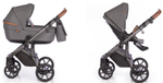 Детская коляска Roan Bloom 3 в 1 New 2021 (Серый) Black Dots