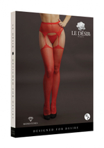 Пикантные чулки Suspender Rhinestone Pantyhose (Размер: S-M-L) (Цвет: красный)