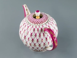 Чайник заварочный форма Тюльпан рисунок Сетка-Блюз 2 арт. 80.86209.00.1