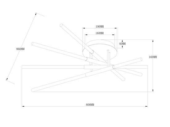 Потолочный светильник Freya FR6098CL-L58BZ