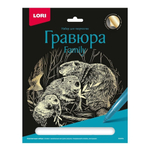 Гравюра золото 18*24см "Бобры" (Lori)
