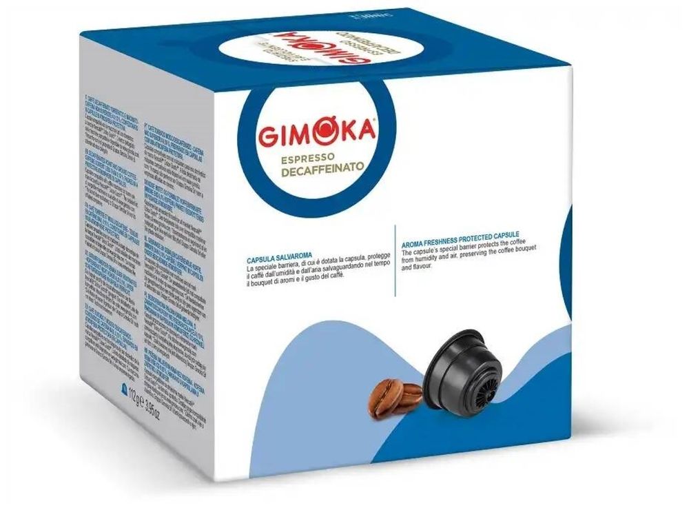 Кофе в капсулах Dolce Gusto Gimoka Decafаeinato 16 шт, 6 шт