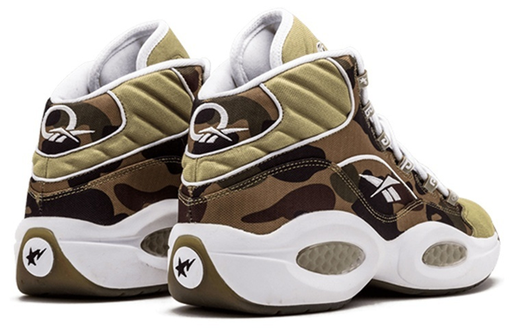 Кроссовки Reebok Question Mid Mita X Bape 1St Camo