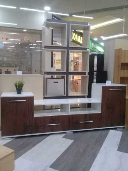 белый глянец / МДФ дуб антик реальное фото