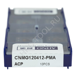 Пластина твердосплавная ISO CNMG120412-PMA ACP20E AHNO по стали, получистовая