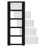 Комод 5-ти секционный "Колорит" широкий (чёрный)