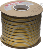 ЗУБР 150м, профиль ″D″, размер 9х8мм, белый, резиновый, самоклеящийся уплотнитель (40920-150)