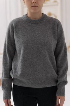 Джемпер Л.Т., 100% шерсть ягнёнка, цвет небо Петербурга.