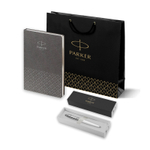 Подарочный набор: Шариковая ручка Parker Jotter + ежедневник, серый