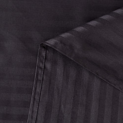 Простынь Страйп Сатин Однотонный 100% хлопок «Шоколадный блеск»