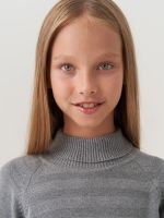 Водолазка в школу для девочки AT743  серый