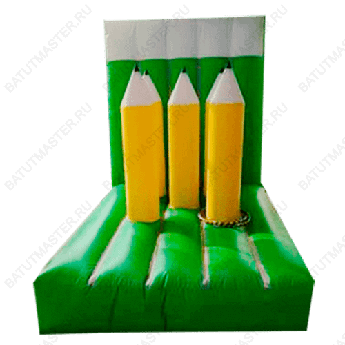 Надувная командная игра "Кольцеброс- карандаш"