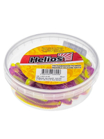 Виброхвост несъедобный Helios Catcher 2,75"/7 см Blue Sparkles & White 30шт. (HS-1-026-N-30)