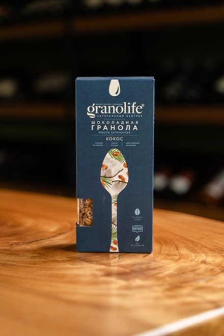 Гранола запеченная шоколадная "кокос" 200 г
